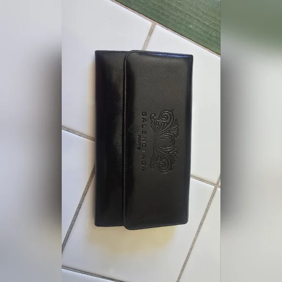 Vintage Balenciaga Black Women's Wallet - Picture 7 of 8